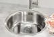 REGINOX K�chensp�le L18 390 Comfort OKG Einbausp�le Edelstahl mit Flachrand Rundbecken 3 in 1 mit Siebkorb als Stopfenventil