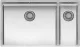 REGINOX Kchensple New York 50x40/18x40 (L) Comfort Becken links Einbausple 3 in 1 mit Flachrand Siebkorb als Stopfenventil