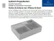 Villeroy & Boch Splstein / Splmodul Doppelbecken-Classicline Keramiksple in Standard Farben