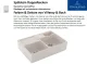 Villeroy & Boch Splstein / Splmodul Doppelbecken-Classicline Keramiksple in Standard Farben