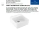 Villeroy & Boch Splstein / Splmodul Einzelbecken-Classicline Keramiksple in Standard Farben