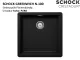 SCHOCK Kchensple Greenwich N-100-FB Cristadur Nano-Granitsple flchenbndig mit Drehexcenter