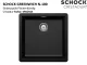 SCHOCK Kchensple Greenwich N-100-FB Cristadur Nano-Granitsple flchenbndig mit Drehexcenter