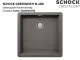 SCHOCK Kchensple Greenwich N-100-FB Cristadur Nano-Granitsple flchenbndig mit Drehexcenter