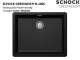 SCHOCK Kchensple Greenwich N-100L-FB Cristadur Nano-Granitsple flchenbndig mit Drehexcenter