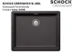 SCHOCK Kchensple Greenwich N-100L-FB Cristadur Nano-Granitsple flchenbndig mit Drehexcenter