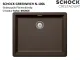 SCHOCK Kchensple Greenwich N-100L-FB Cristadur Nano-Granitsple flchenbndig mit Drehexcenter