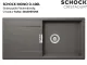 SCHOCK Kchensple Mono D-100L-FB Cristadur Nano-Granitsple flchenbndig mit Drehexcenter