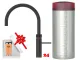 QUOOKER FUSION Round Combi B Einhebelmischer Schwarz matt PVD & 100�C Armatur (COMBIFNRBLK)