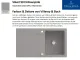 Villeroy & Boch SILUET 50-Classicline Einbausple / Keramiksple aus TitanCeram in Standard Farben