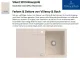 Villeroy & Boch SILUET 50-Classicline Einbausple / Keramiksple aus TitanCeram in Standard Farben