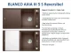BLANCO Axia III 5 S GSB (Glasschneidbrett) Silgranit PuraDurII Granitsple / Einbausple Ablaufsystem InFino mit Drehknopfventil