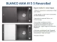 BLANCO Axia III 5 S GSB (Glasschneidbrett) Silgranit PuraDurII Granitsple / Einbausple Ablaufsystem InFino mit Drehknopfventil