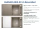 BLANCO Axia III 5 S GSB (Glasschneidbrett) Silgranit PuraDurII Granitsple / Einbausple Ablaufsystem InFino mit Drehknopfventil