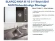 BLANCO Axia III 4 S-F GSB (Glasschneidbrett) Silgranit PuraDurII Granitsple Flchenbndig Ablaufsystem InFino mit Drehknopfventil
