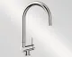 BLANCO Coressa-F Chrom Einhebelmischer mit Festauslauf 360� schwenkbarer Auslauf Vorfenstermontage Hebel rechts