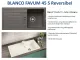 BLANCO Kchensple Favum 45 S Silgranit PuraDurII Granitsple / Einbausple mit Handbettigung