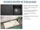 BLANCO Kchensple Favum 45 S Silgranit PuraDurII Granitsple / Einbausple mit Handbettigung