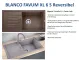 BLANCO Kchensple Favum XL 6-S Silgranit PuraDurII Granitsple / Einbausple mit Handbettigung