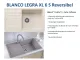 BLANCO Kchensple Legra XL 6 S Silgranit PuraDurII Granitsple / Einbausple mit Handbettigung