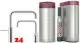 QUOOKER Nordic Square Twintaps Chrom COMBI B & CUBE 2 als Set (COMBINSMSCHRTTCUBE)