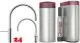 QUOOKER Nordic Round Twintaps Chrom COMBI B & CUBE 2 als Set (COMBINSMRCHRTTCUBE)