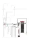 QUOOKER Nordic Round Twintaps Chrom COMBI (+) B & CUBE 2 als Set (COMBI+NSMRCHRTTCUBE)