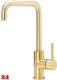 REGINOX Kchenarmatur CRYSTAL Gold (R30530) Kchenarmatur / Einhebelmischer mit Festauslauf Oberflche Goldfarben PVD
