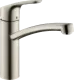 HANSGROHE Kchenarmatur Focus M41 Edelstahl Finish Einhebelmischer 160 mit Festauslauf, 1jet 360 schwenkbarer Auslauf (31806800)