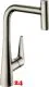 ✅ HANSGROHE Kchenarmatur Talis Select M51 Edelstahl Finish Einhebelmischer 300 mit Ausziehauslauf, 1jet, sBox (73853800)