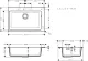HANSGROHE Kchensple S51 S510-F660 SilicaTec Granitsple 660 Einbausple in 3 Farben mit Siebkorb als Stopfen- oder Drehknopfventil