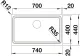 BLANCO Kchensple Etagon 700-U Edelstahlsple / Unterbaubecken mit Ablaufsystem InFino und Handbettigung