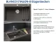 BLANCO Kchensple Etagon 8 Silgranit PuraDurII Granitsple / Einbausple Ablaufsystem InFino mit Zugknopfventil