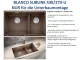 BLANCO Subline 430/270-U Silgranit PuraDurII Granitsple / Unterbaubecken Ablaufsystem InFino mit Handbettigung