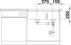 BLANCO Subline 430/270-U Silgranit PuraDurII Granitsple / Unterbaubecken Ablaufsystem InFino mit Handbettigung