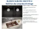 BLANCO Subline 430/270-U Silgranit PuraDurII Granitsple / Unterbaubecken Ablaufsystem InFino mit Handbettigung