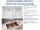 BLANCO Subline 430/270-U Silgranit PuraDurII Granitsple / Unterbaubecken Ablaufsystem InFino mit Handbettigung