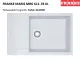 FRANKE Kchensple Maris MRG 611-78 XL Fragranit+ Einbausple / Granitsple mit Siebkorb als Druckknopfventil