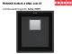 FRANKE Kchensple Kubus 2 KNG 110-37-UB Fragranit+ Granitsple / Unterbausple mit Siebkorb als Druckknopfventil