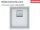 FRANKE Kchensple Kubus 2 KNG 110-37-UB Fragranit+ Granitsple / Unterbausple mit Siebkorb als Druckknopfventil