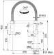 FRANKE Kchenarmatur Pescara Semi Pro L Einhebelmischer Edelstahl massiv mit Pendelbrause umstellbar 360 schwenkbarer Auslauf
