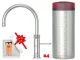 QUOOKER CLASSIC FUSION Round Edelstahl Combi B Einhebelmischer & 100�C Armatur Nostalgieoptik (COMBICFNRSST)
