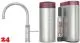 QUOOKER CLASSIC FUSION Round Edelstahl COMBI B mit CUBE 2 *Der Wasserhahn, der alles kann! Nostalgieoptik (COMBICFNRSSTCUBE)