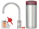 QUOOKER Classic Nordic Round Combi (+) B 100�C Armatur Solohahn Edelstahl Nostalgieoptik (COMBI+CNSRSST)