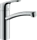 HANSGROHE Kchenarmatur Focus M41 Chrom Einhebelmischer 160 mit Festauslauf, 1jet 360 schwenkbarer Auslauf (31806000)