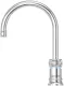 QUOOKER Classic Nordic Round Chrom COMBI B & CUBE 2 100C + Trinkwassersystem Solo-Tap Nostalgieoptik (COMBICNSRCHRCUBE)