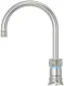 QUOOKER Classic Nordic Round Edelstahl COMBI B & CUBE 2 100C + Trinkwassersystem Solo-Tap Nostalgieoptik (COMBICNSRSSTCUBE)