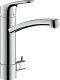HANSGROHE Kchenarmatur Focus M41 Chrom Einhebelmischer 200 mit Festauslauf, 1jet mit Gerteabsperrventil (31803000)