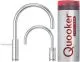 QUOOKER Nordic Round Twintaps VAQ PRO3 Einhebelmischer Edelstahl & 100C Armatur als Set (PRO3NSMRSSTTT)