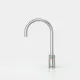 QUOOKER Nordic Round Edelstahl Single-Tap COMBI (+) B mit CUBE 2 (COMBI+NSRSSTCUBE)